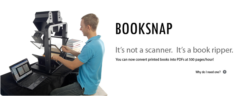 BookSnap lets you transform books into PDFs at 500 pages per hour!